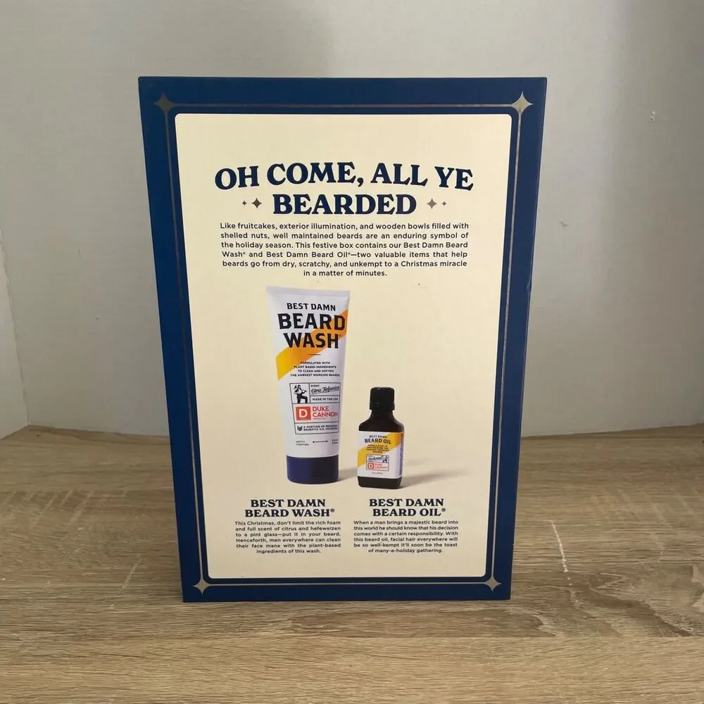Duke Cannon Whisker Wonderland Vol 2 Beard Care Gift Set w Wash & Oil Sealed